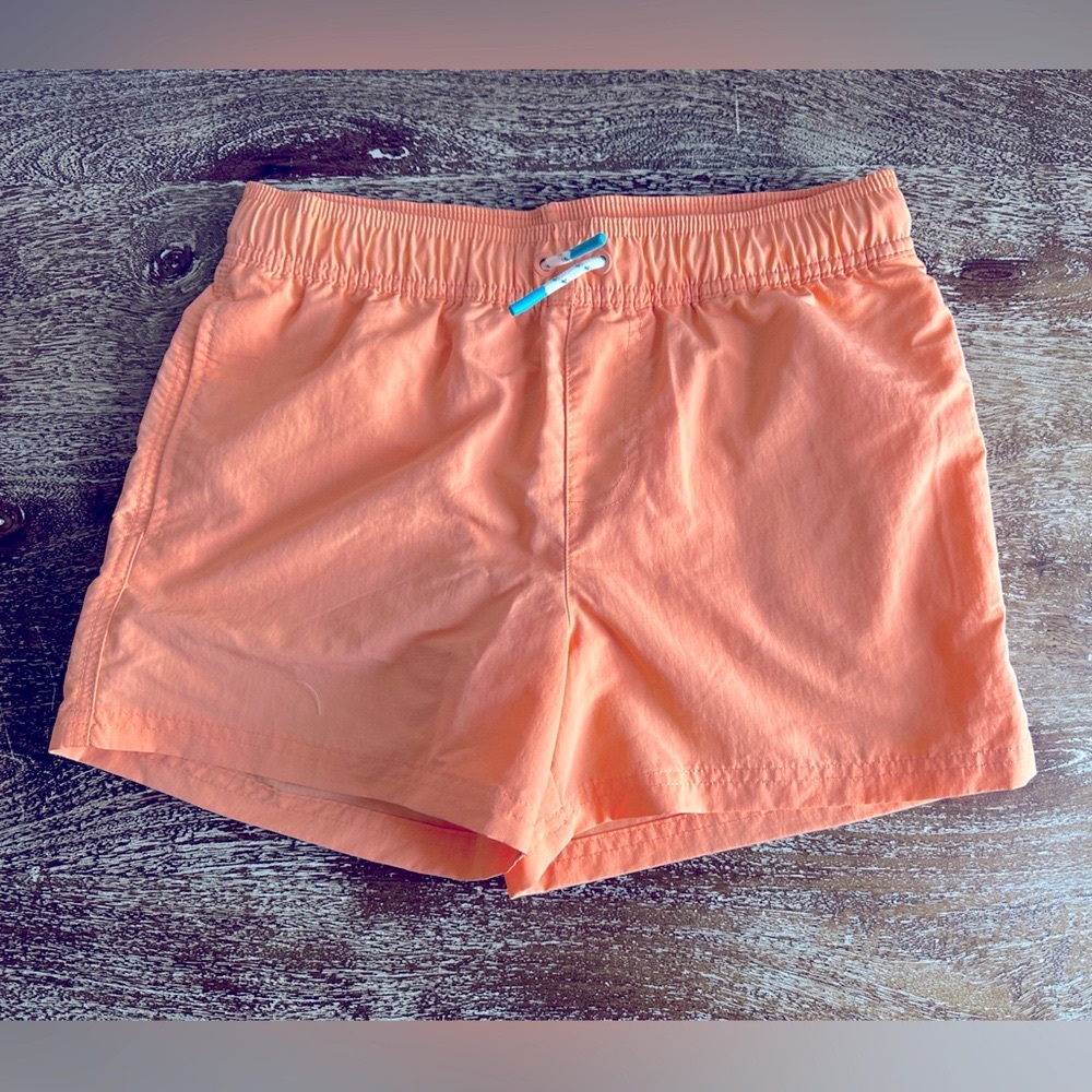 Boy’s Neon Orange Swim Trunks NWOT